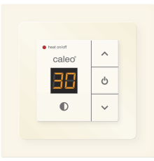 Терморегулятор CALEO 720 (с адаптерами, встраиваемый, цифровой) 3,5 кВт, бежевый