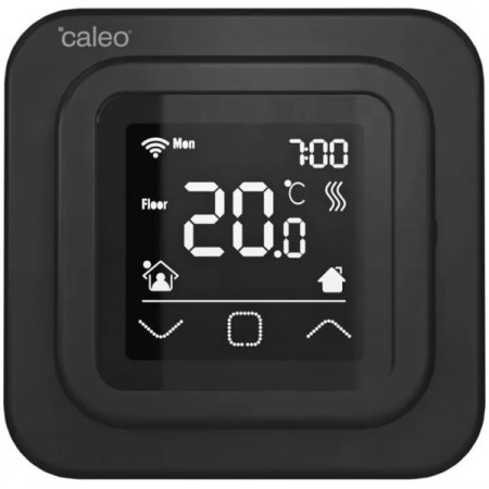 Терморегулятор Caleo C927 Black Wi-Fi встраиваемый, цифровой, программируемый, 3, 5 кВт Терморегулятор Caleo C927 Black Wi-Fi встраиваемый, цифровой, программируемый, 3, 5 кВт