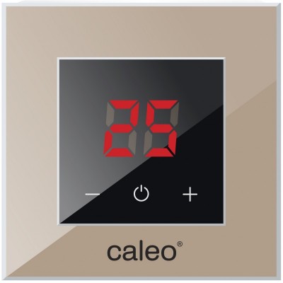Терморегулятор CALEO NOVA встраиваемый, сенсорный, цифровой, 3,5 кВт, кофейный