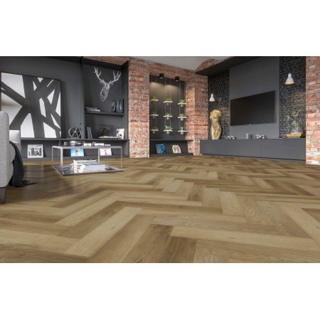 Кварцевый ламинат Fargo Parquet / Паркет Английская ёлка Дуб Афины 33-2187-09