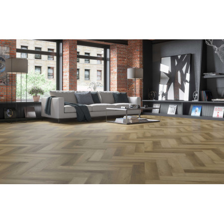 Кварцевый ламинат Fargo Parquet / Паркет Английская ёлка Дуб Афины 33-2187-09