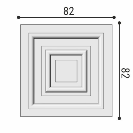 Вставка декоративная Bellо Deco XPS В2 (82х82 мм) Вставка декоративная Bellо Deco XPS В2 (82х82 мм)