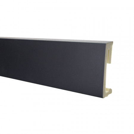 Плинтус напольный Salag ALPHA 60 Black AP61M3 Чёрный (60х15х2200мм)