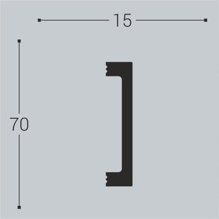 Наличник Bellо Deco XPS Н17 (2000х70х15 мм) Наличник Bellо Deco XPS Н17 (2000х70х15 мм)