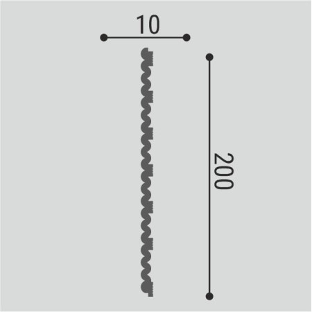 Панель стеновая Bellо Deco XPS СП 08/2 (2000х200х10 мм) Панель стеновая Bellо Deco XPS СП 08/2 (2000х200х10 мм)