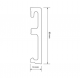 Плинтус напольный Salag ALPHA 80 Czarny AP81F3 Черный RAL9005 (80х16х2400мм)