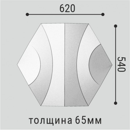 Панель стеновая Bellо Deco XPS СП 18 (620х540х65 мм)