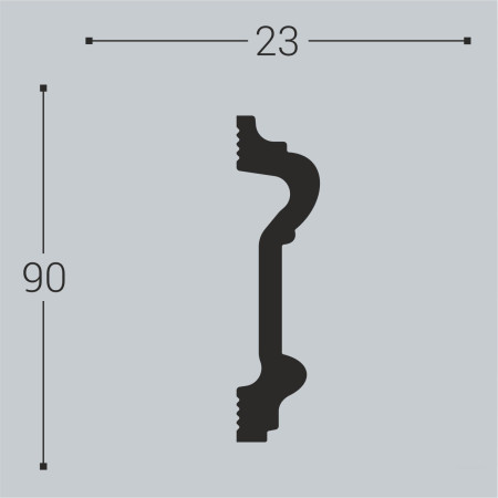 Наличник Bellо Deco XPS Н1 (2000х90х23 мм) Наличник Bellо Deco XPS Н1 (2000х90х23 мм)