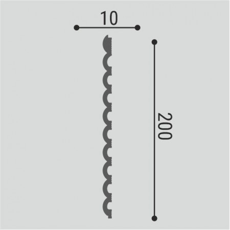 Панель стеновая Bellо Deco XPS СП 09/2 (2000х200х10 мм)