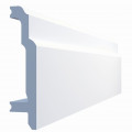 Плинтус дюрополимер напольный белый Paolo Arte Kr052P (106x25x2000 мм)
