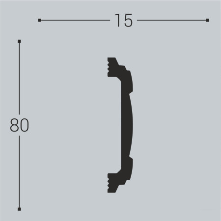 Наличник Bellо Deco XPS Н8 (2000х80х15 мм) Наличник Bellо Deco XPS Н8 (2000х80х15 мм)