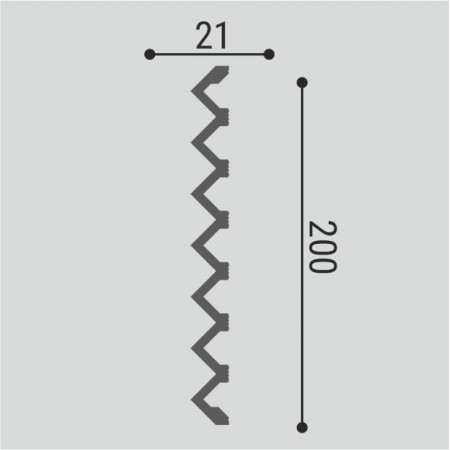 Панель стеновая Bellо Deco XPS СП 11/2 (2000х200х21 мм)