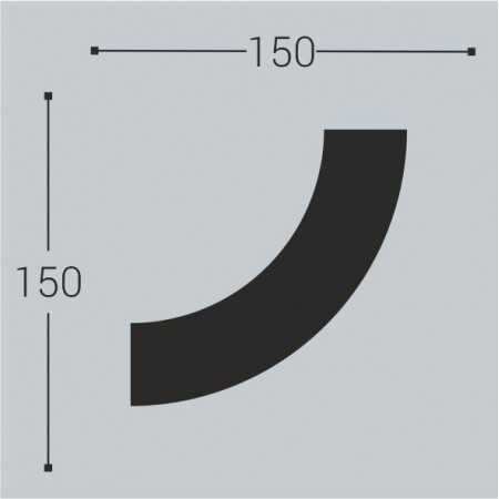 Угол молдингу Bellо Deco PU М10У3 (150х150 мм)