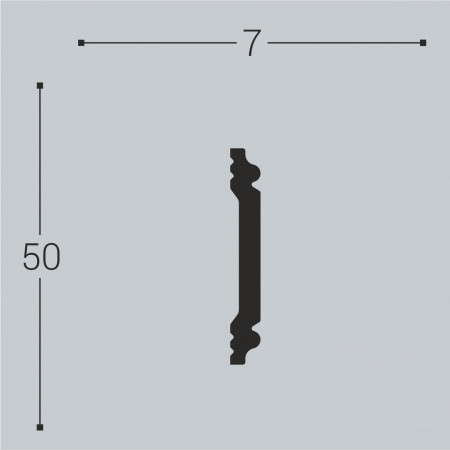 Настенный молдинг Bellо Deco XPS М5 (2000х50х7 мм)