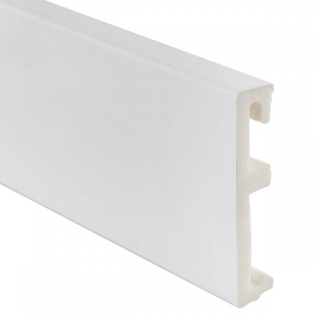 Плинтус напольный Salag ALPHA 80 White AP81M1 Белый (80х16х2400мм)