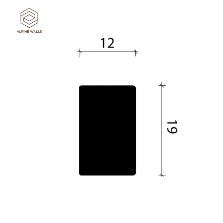 Декоративная рейка ALPINE WALLS LineArt  LA ECO 952 (2900х19х12 мм) полистирол высокой плотности
