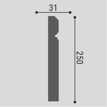 База декоративная Bellо Deco XPS Б1 (250х82 мм) База декоративная Bellо Deco XPS Б1 (250х82 мм)