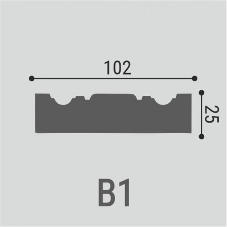 Вставка декоративная Bellо Deco XPS В1 (102х102 мм)