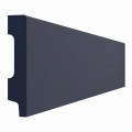 Плинтус дюрополимер напольный графит Paolo Arte Kr025U-13 (80x16x2000 мм)