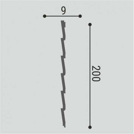 Панель стеновая Bellо Deco XPS СП 05/2 (2000х200х9 мм)