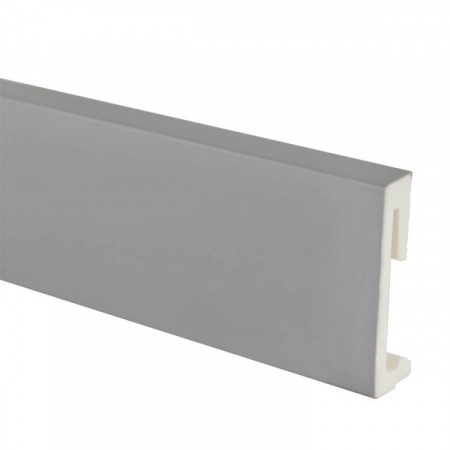 Плинтус напольный Salag ALPHA 100 Szary AP11F2 Серый RAL7047 (100х18х2400мм)