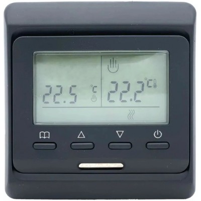 Терморегулятор E 51 черный (Программируемый, кнопочный, встраиваемый) купить в Красноярске