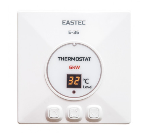 Терморегулятор EASTEC Е-36  (накладной, кнопочный), 6 кВт