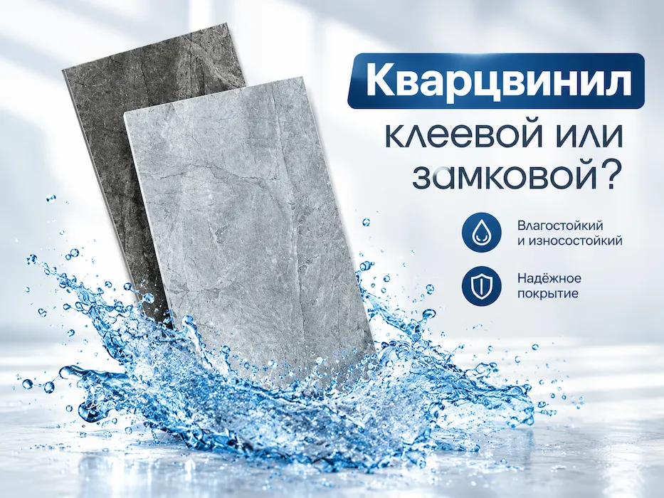 Кварцвиниловая плитка: клеевая или замковая? Что выбрать для вашего пола?