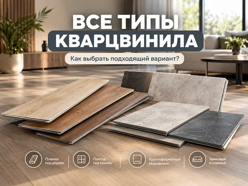 Все типы кварцвинила: подробный разбор
